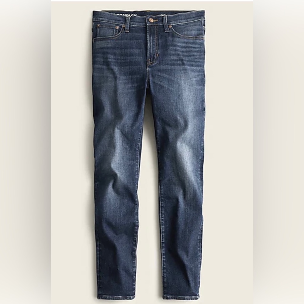 J. Crew 10" toothpick jean in Blue Waterline wash